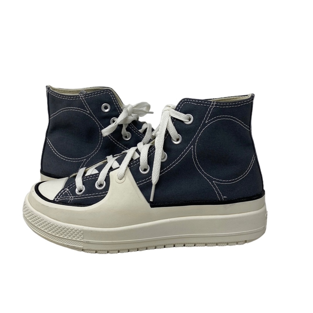 Converse Chuck Taylor Hi Construct Shoes Canvas Gray Women's Size Skate A05116C - Picture 4 of 9